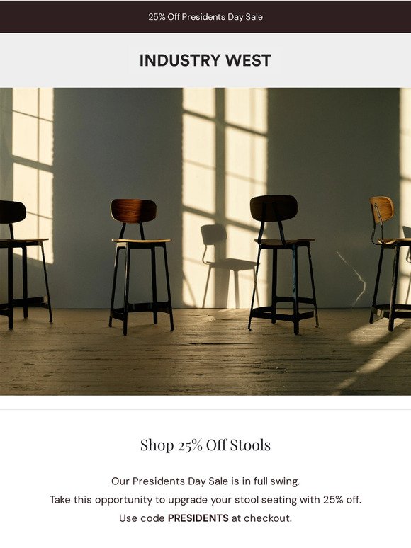 ✨ Time To Upgrade Your Stools With 25% Off ✨