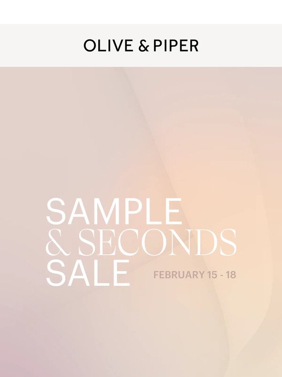 ON NOW 🏃‍♀️ Sample & Seconds Sale