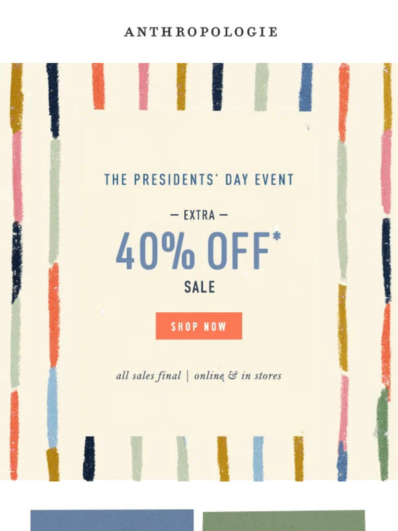 Anthropologie Email Newsletters Shop Sales, Discounts, and Coupon Codes