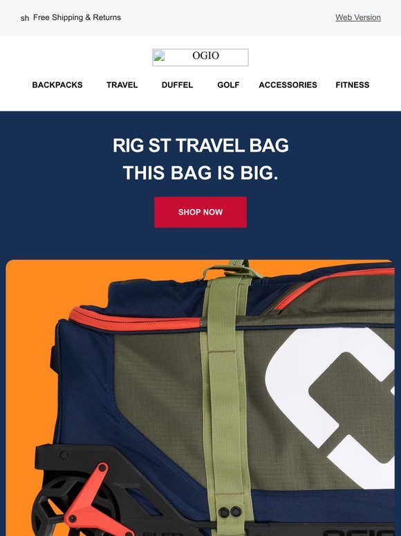 This Bag Is Big | Shop Rig ST Travel Bags
