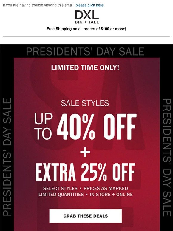 EXTRA 25% OFF Sale Styles Already Marked Down!