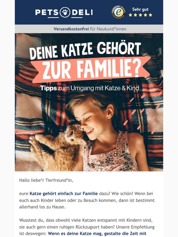Wichtig bei Katze und Kind