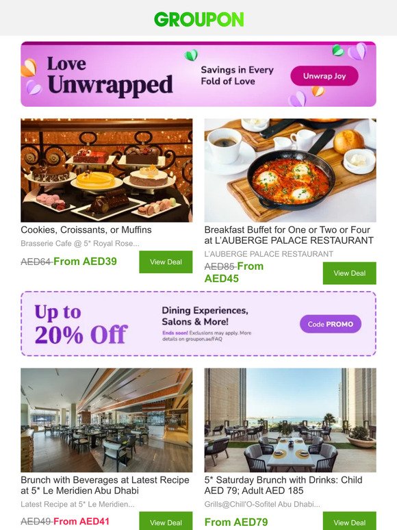 Up to an extra 20% off & more | Our hottest restaurants chosen for you!