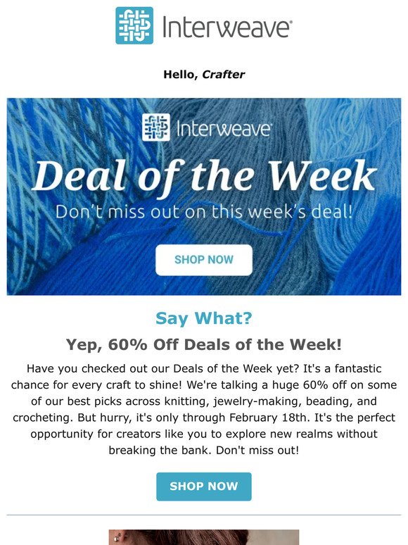 Say What? Yep, 60% Off Deals of the Week!