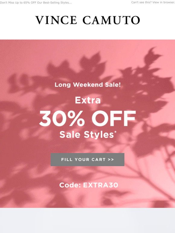 Woah. EXTRA 30% OFF Sale Styles!​​