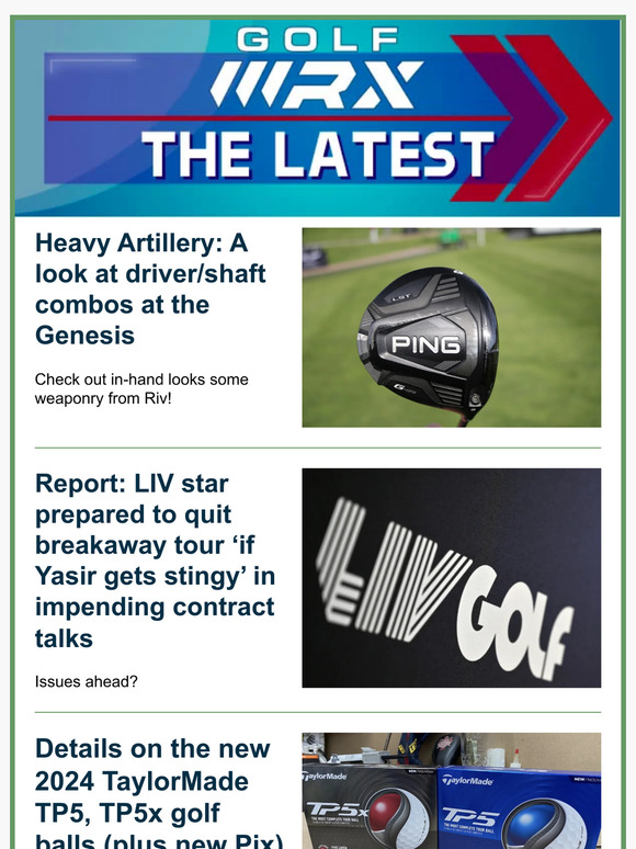 Ishikawa: New TaylorMade golf balls | LET star joins OnlyFans | LIV