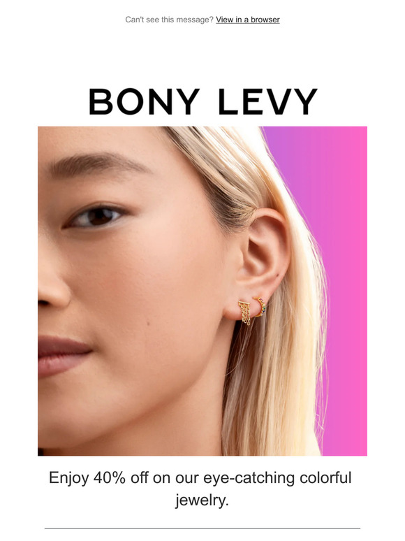 Colorful jewelry at discounts 40% off🌈