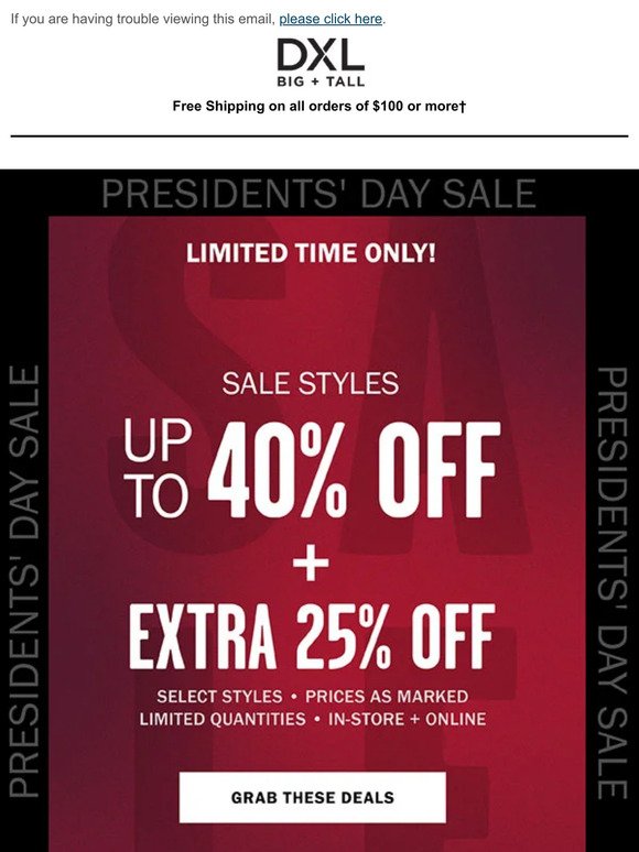 Up To 40% OFF Sale...Plus 25% More.