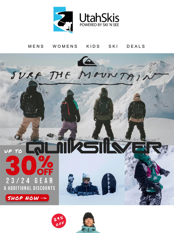 Shop Quicksilver outerwear before its gone!