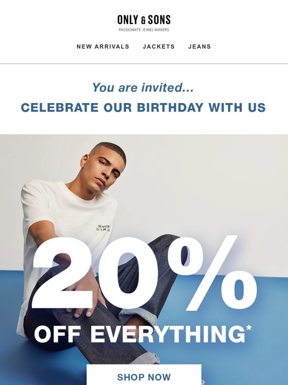🎂 20% OFF EVERYTHING | It's our birthday