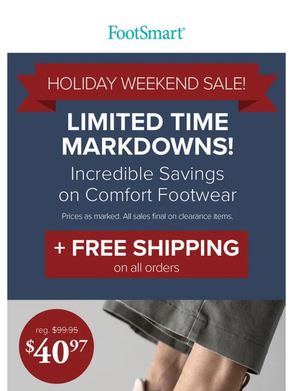 Holiday Sale! 🔴⚪ 🔵 Limited Time Markdowns