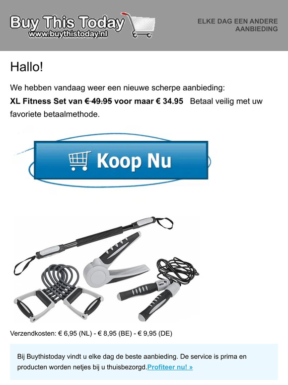 Nieuwsbrief van Buythistoday