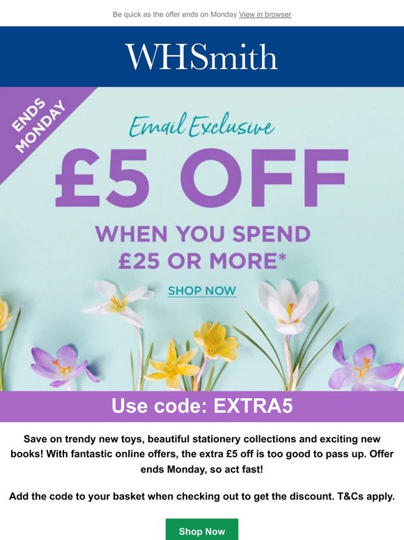 Exclusive £5 off inside!