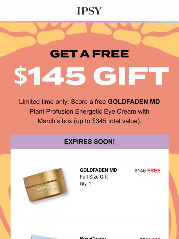 Inside: your free GOLDFADEN MD gift