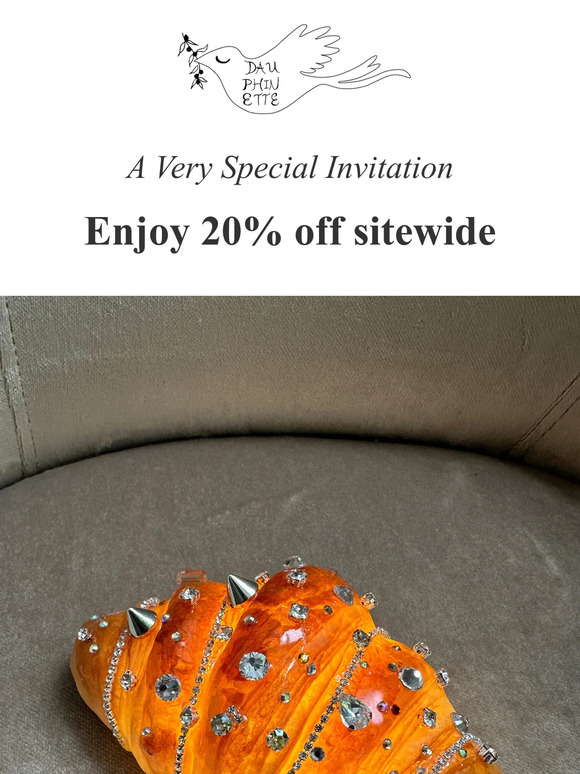 You're Invited | 20% off sitewide