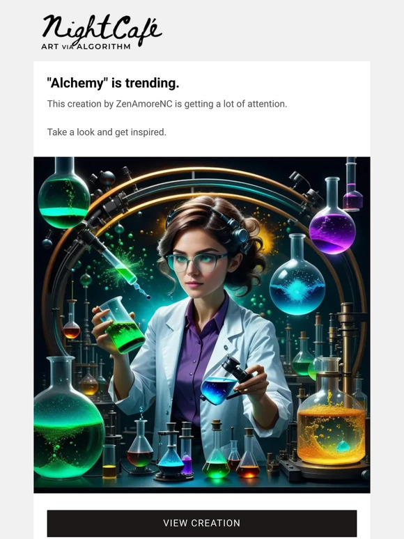 "Alchemy" - trending on NightCafe.