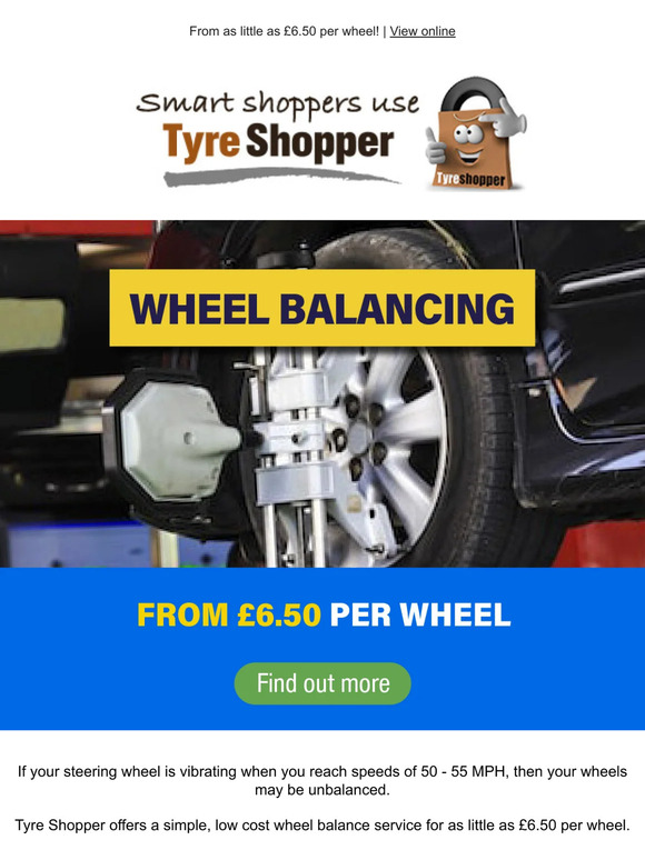 Wheel Balancing at Tyre Shopper!