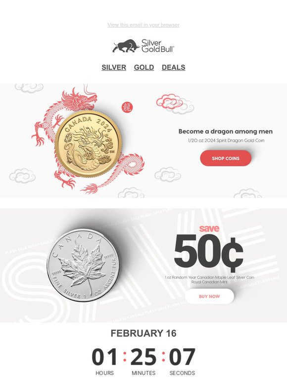 Flash Sale: 1 oz Random Year Canadian Maple Leaf Silver Coin | Royal Canadian Mint🔥🔥🔥
