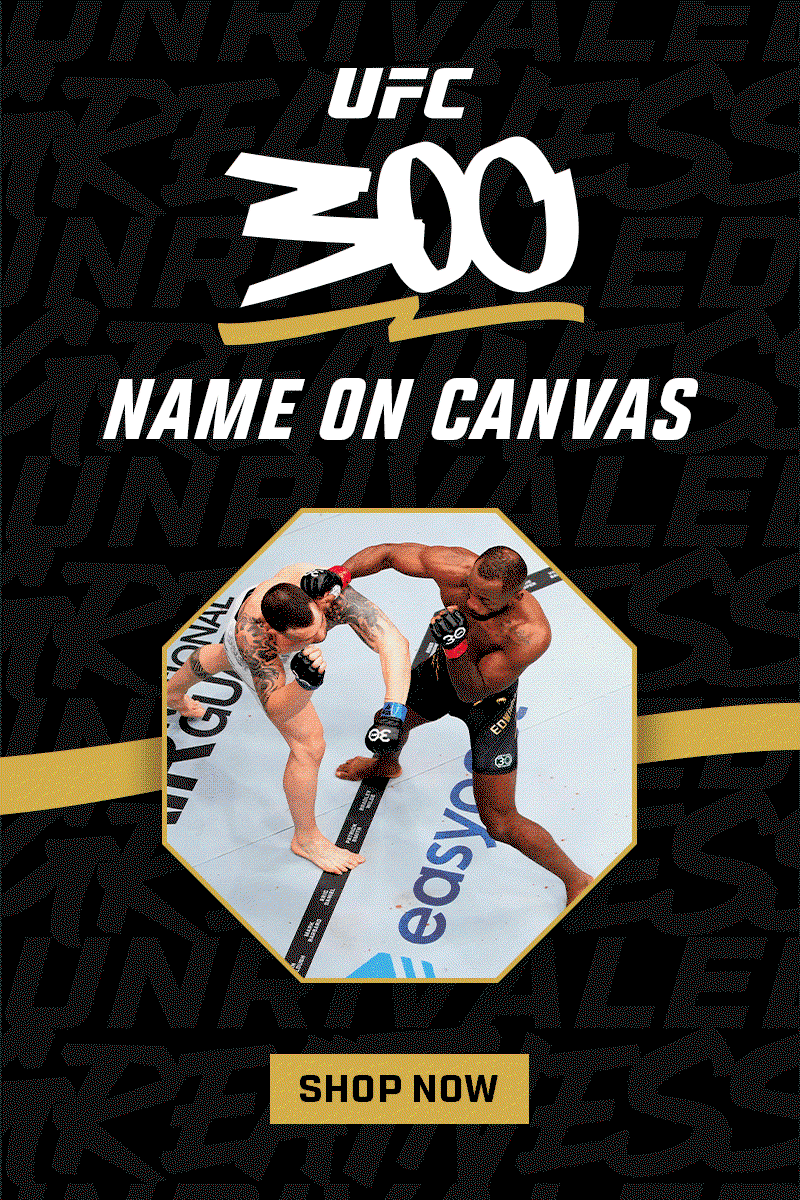 Watch as the athletes compete above your name in the Octagon at UFC 300