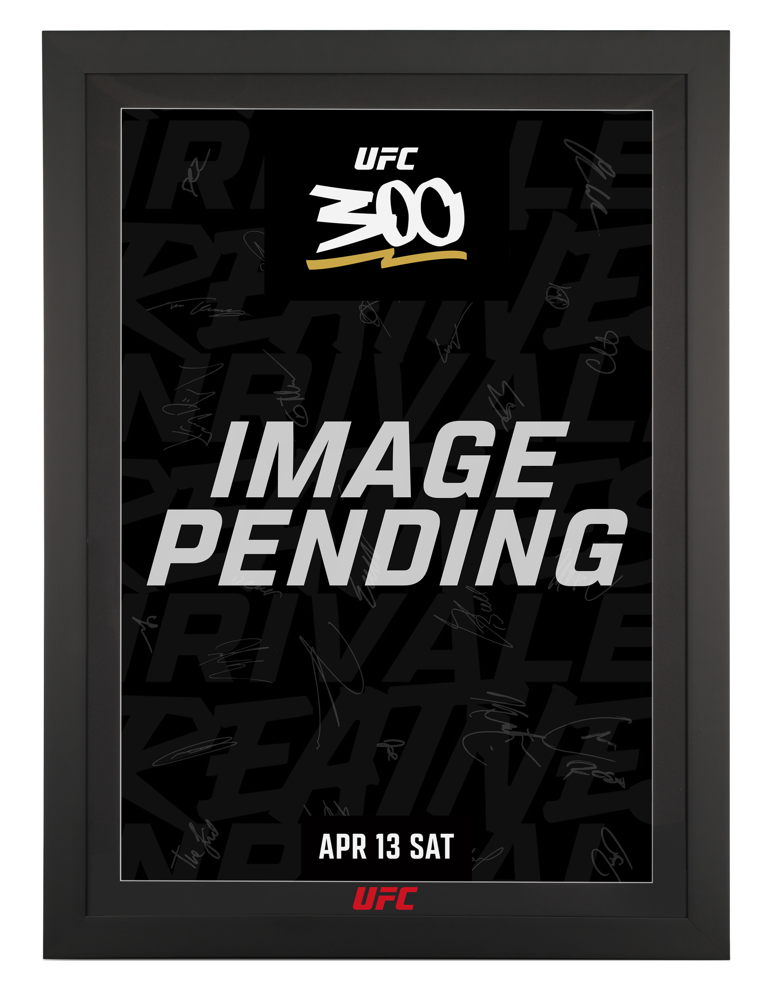 UFC 300 Autographed Poster