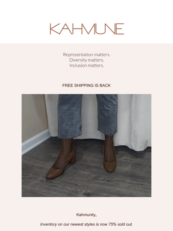 75% of our inventory in our new styles is now spoken for