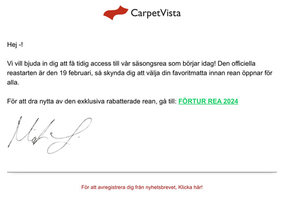 VIP Säsongsrea startar idag