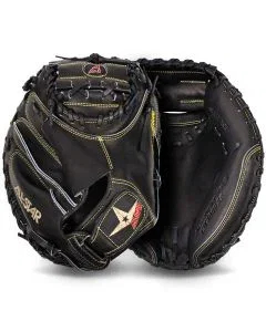 All Star Pro Elite Solid Black Series 33.5" Baseball Catcher's Mitt