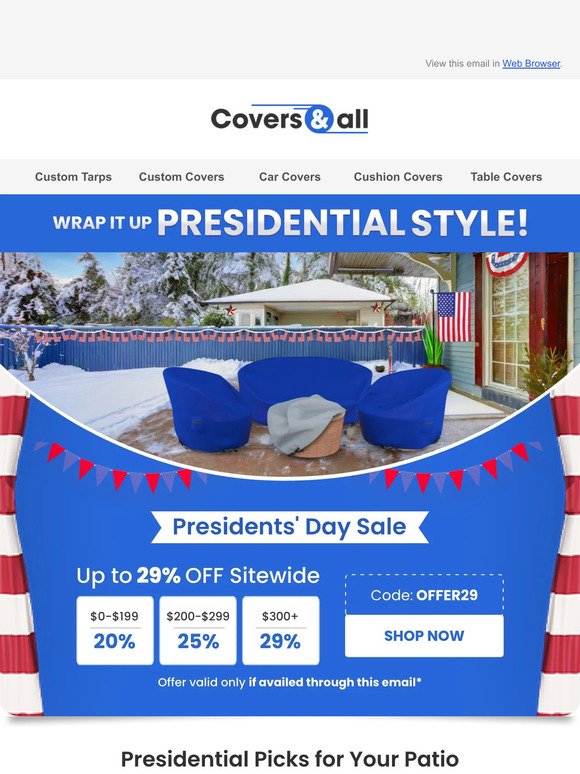 Presidential Picks for Your Patio!