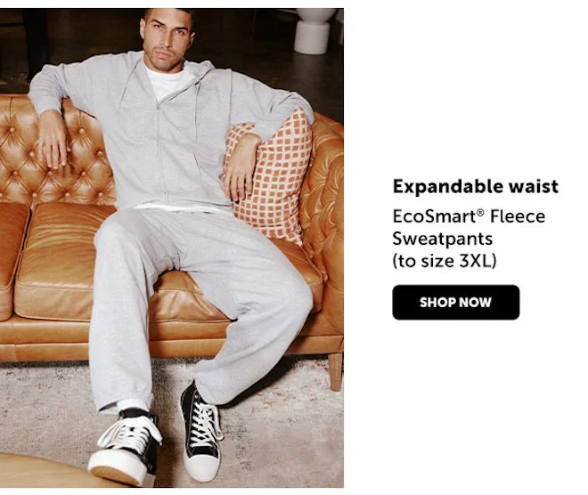 EcoSmart Fleece Sweatpants (to size 3XL)