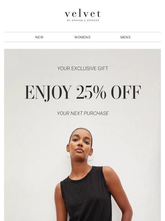 RE: Your Exclusive 25% off Gift!
