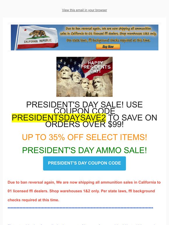 ☀️🔫🔥 Shop Sales on Guns & Ammo!