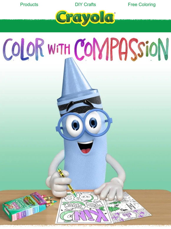Crayola: Celebrate Kindness with Crayola Coloring Pages | Milled