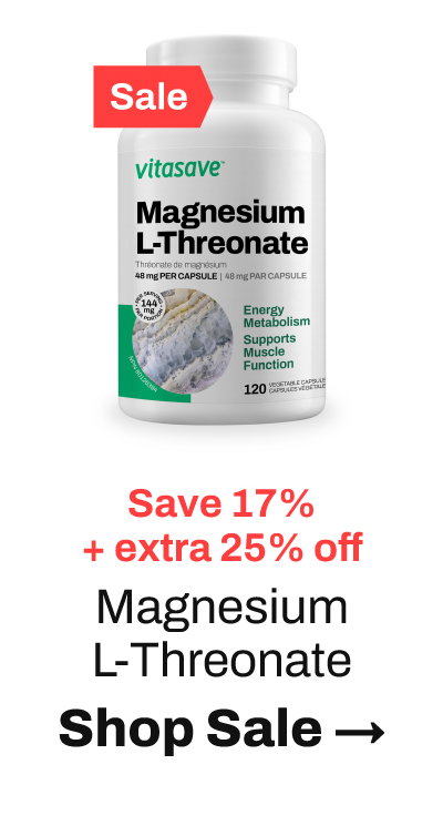 Save 17% off + extra 25% off Magnesium L-Threonate | Shop Sale
