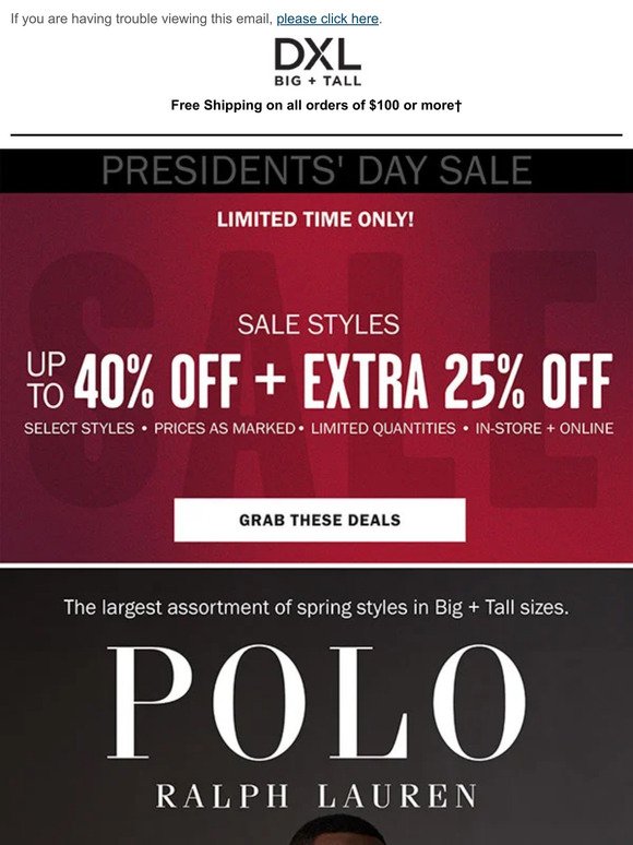 Presidents’ Day Savings: Take An Extra 25% Off Sale Styles