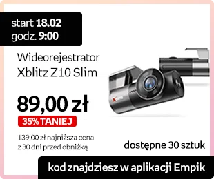 start: 18.02 godz. 9:00 | Kod znajdziesz w aplikacji Empik