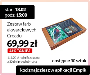 start: 18.02 godz. 15:00 | Kod znajdziesz w aplikacji Empik