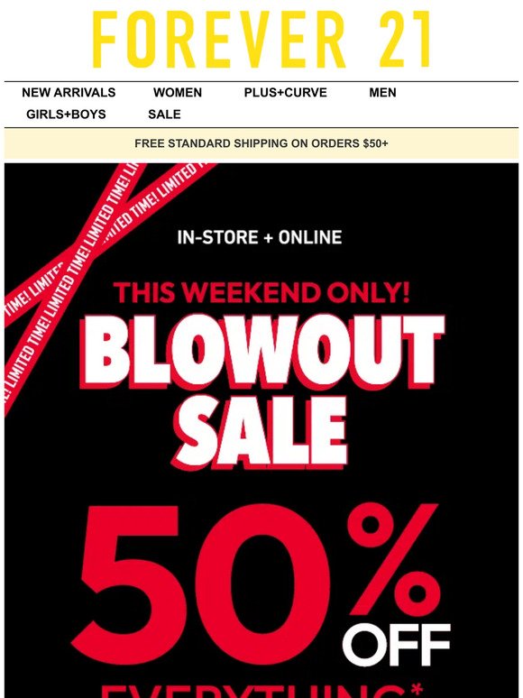 This Weekend Only: 50% Off 🤩