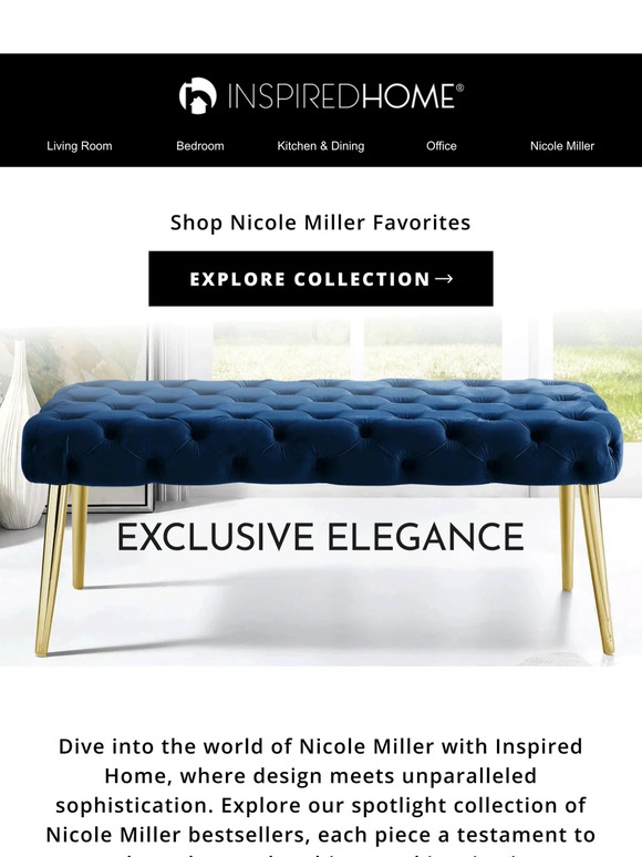 Elevate Your Home with Nicole Miller's Bestsellers!