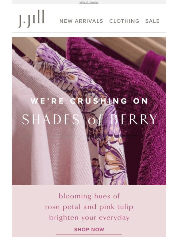 Berry bliss: discover new shades of pink.