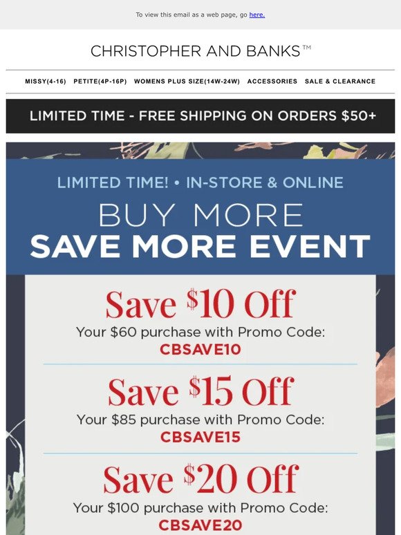 Limited Time - Buy More Save More Starts Now!