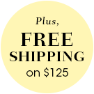 Plus, Free Shipping on $125