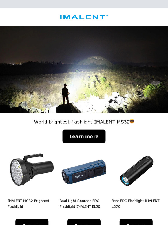 IMALENT: World brightest flashlight IMALENT MS32😎 | Milled