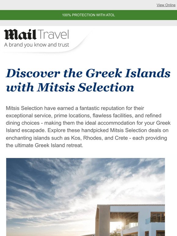 Five-star Greek Islands Getaways with Mitsis Selection