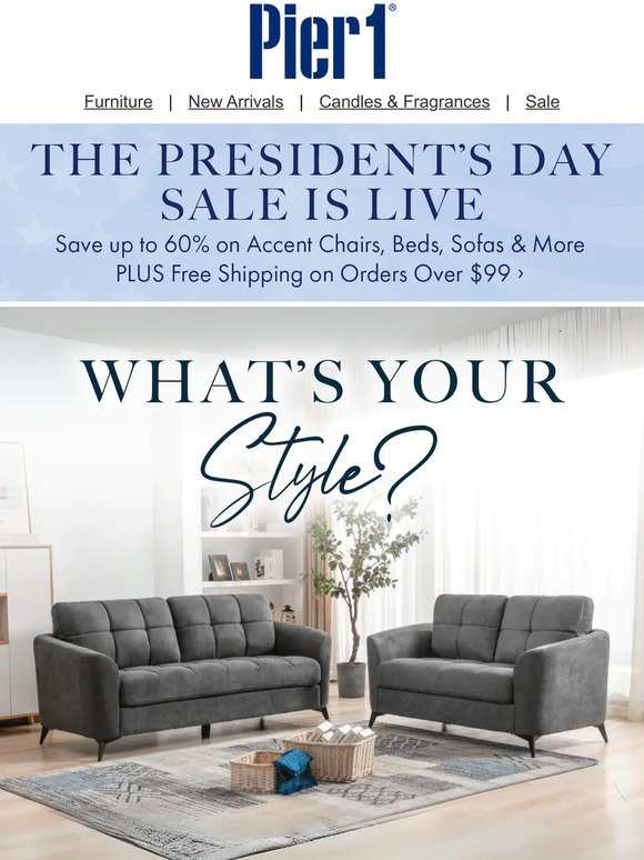 🏡 Big Savings on Every Style: President's Day Sale Discounts Await!