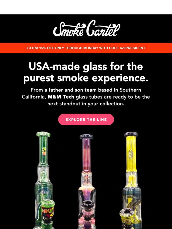 USA made glass, baby 🇺🇸