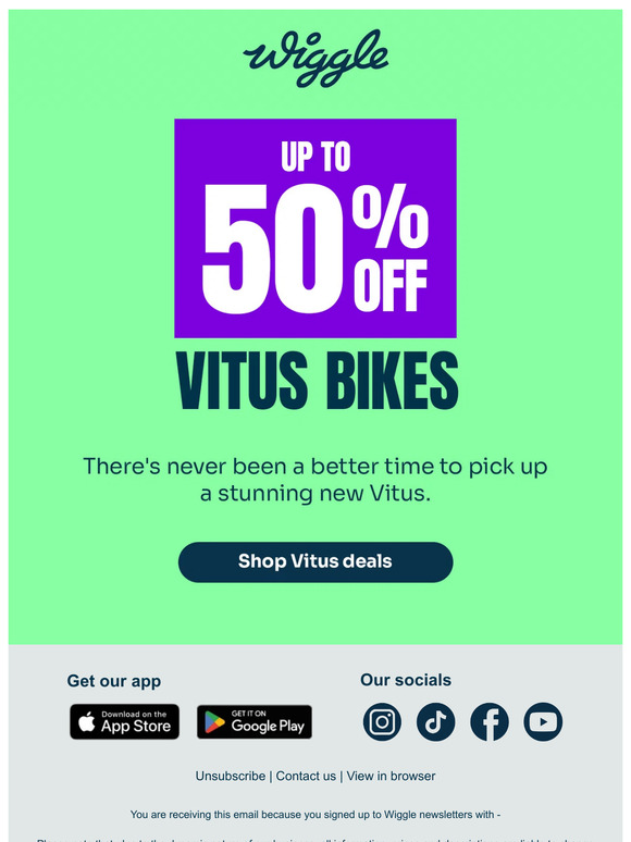 Up to 50% off these bikes! 😍