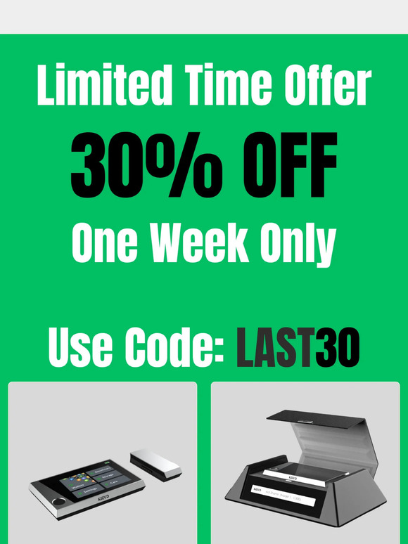 Last chance to secure 30% off your first order