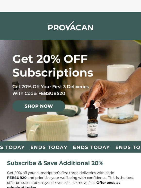 Get 20% OFF Subscriptions Today Only