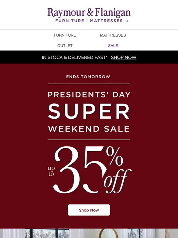 Hurry! 🏃 The Presidents' Day Super Weekend Sale ends tomorrow