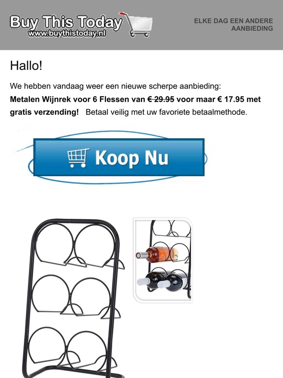 Nieuwsbrief van Buythistoday